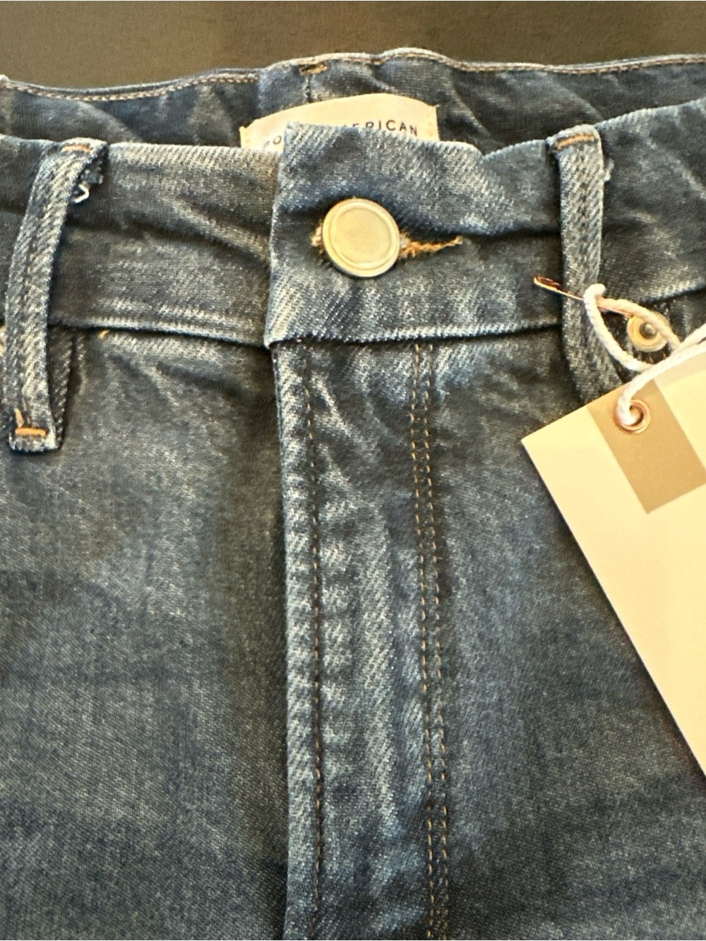 Good American Good Legs Straight Jeans Deep V Indigo GLSDV220T Size 2/26 - Picture 4 of 8